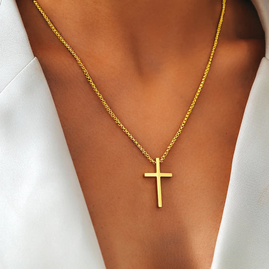 Alay's Stainless Steel Cross Necklace