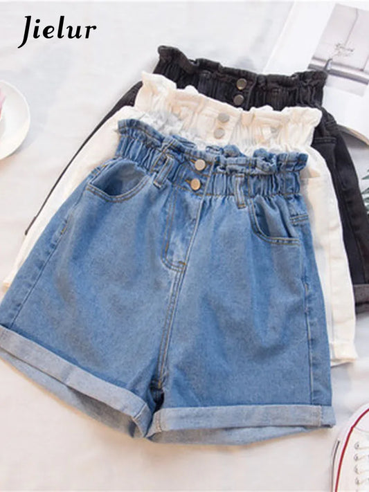 Alay's Ruffled Denim Lady Shorts