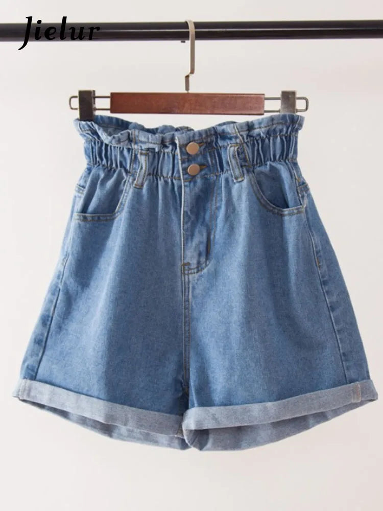 Alay's Ruffled Denim Lady Shorts