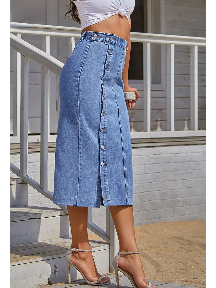 Alay's Split Me Denim Skirt