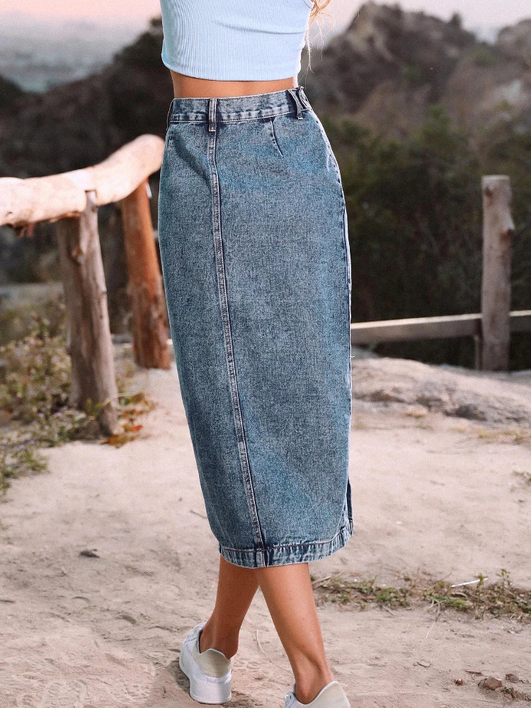 Alay's Split Me Denim Skirt