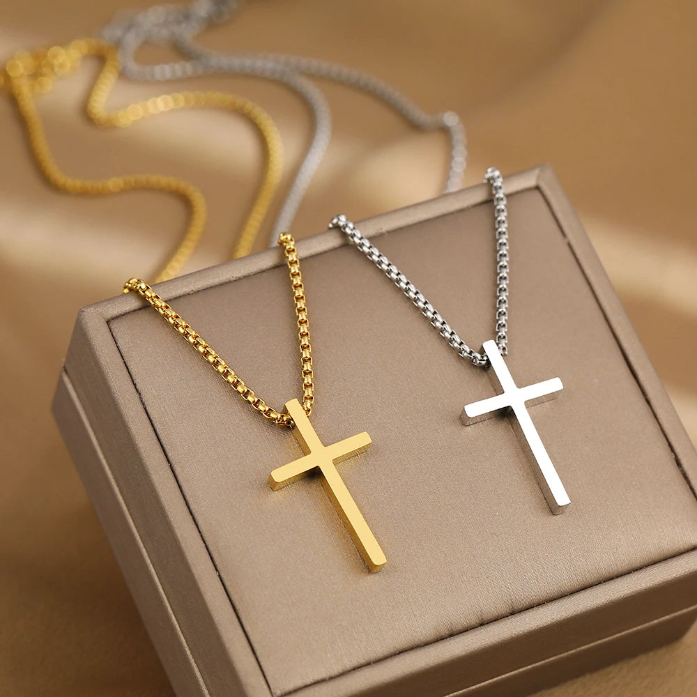 Alay's Stainless Steel Cross Necklace